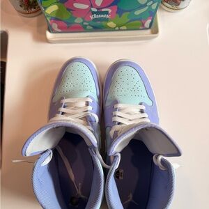 Nike Light Blue and purple Sneakers